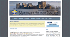 Desktop Screenshot of mortimerhistorysociety.org.uk